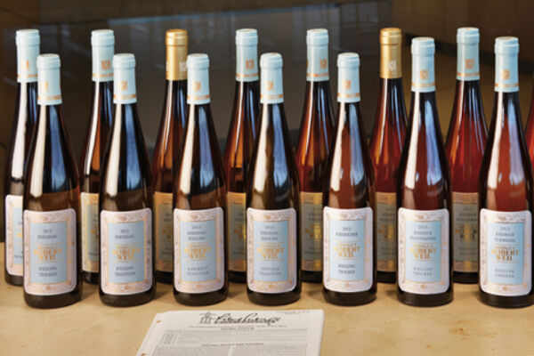 Vertical tasting of dry wines from the Gräfenberg at Robert Weil Estate