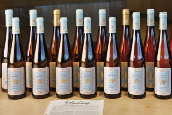 Vertical tasting of dry wines from the Gräfenberg at Robert Weil Estate